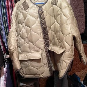 NWT FRANKIE SHOP teddy quilted jacket size M